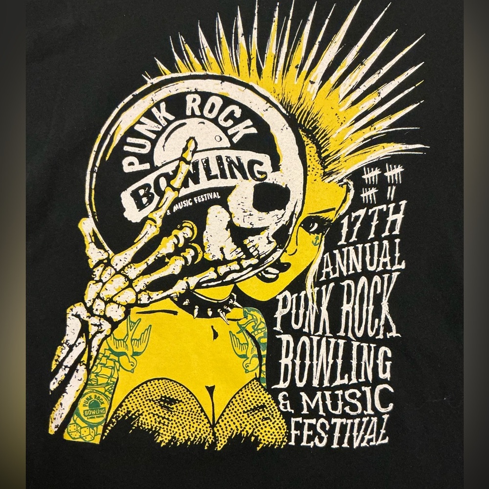 Punk Rock Bowling 17th Annual Music Festival 2015 TShirt Medium Unisex by Gildan